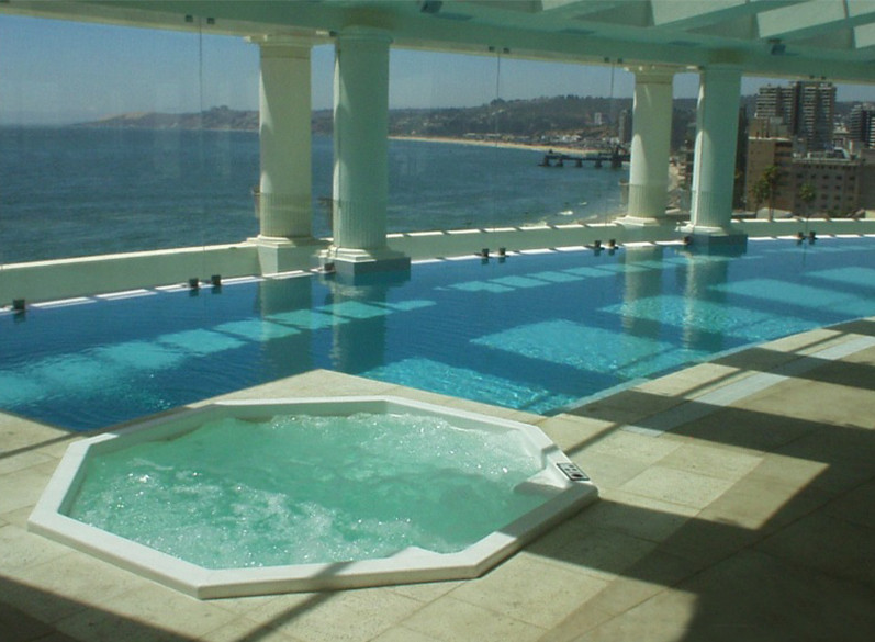 Spa de hidromasaje instalado en hotel